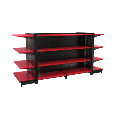 Góndola central de acero para uso comercial