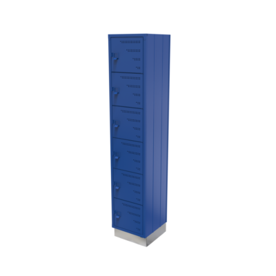 Locker - Casillero 6 puertas de acero con portacandado