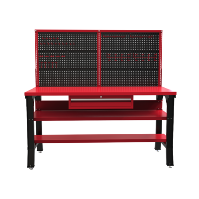 Mesa de Trabajo Industrial Completa con niveladores